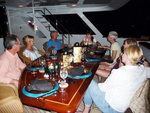 Yacht Encore Aft Dining